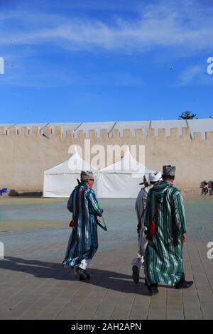 La place Moulay Hassan, Essaouira, UNESCO World Heritage Site, Maroc, Afrique du Nord Banque D'Images