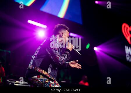 Lever du soleil, United States. Dec 22, 2019. Ozuna effectue pendant la Y100 Jingle Ball à la BB&T Center le 22 décembre 2019 à Sunrise, en Floride. Crédit : l'accès Photo/Alamy Live News Banque D'Images