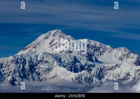 La plus haute montagne d'Amérique du Nord, Denali, précédemment connu sous le nom de Mt. McKinley. Banque D'Images