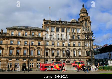 George Square, Glasgow, Ecosse, Royaume-Uni Banque D'Images