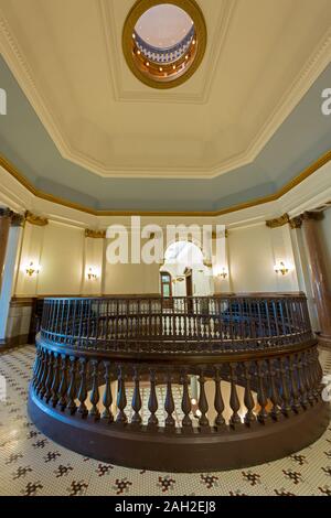 Great Falls, Montana, USA - Le 19 août 2013 : La Rotonde au deuxième étage de la Cascade County Courthouse Banque D'Images