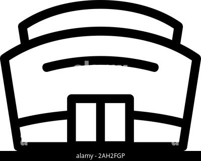 vecteur d'icône d'ampheur. Illustration du symbole de contour isolé Illustration de Vecteur