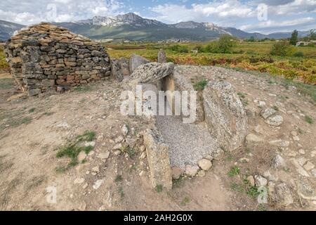 Dolmen de San Martín, neolítica época, Laguardia, Alava, Pays Basque, Espagne. Banque D'Images