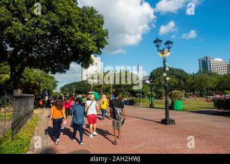 Manille, Philippines, Rizal Park à Intramuros Banque D'Images