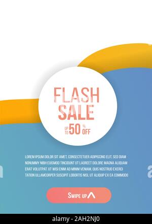 Vente Modèle de page, grosse vente offre spéciale, modern design de bannières Illustration de Vecteur