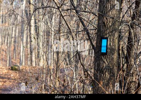 Burlington, Canada, 23 Décembre 2019 : Bruce Trail sentier latéral Burlington Banque D'Images