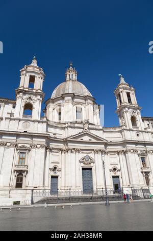 Église de Sant'Agnese in Agone, Piazza Navona, Rome, Italie Banque D'Images