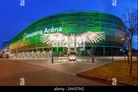 12.13.2019. Budapest, Hongrie. Groupama arena. Stade officiel de Ferencvarosi torna club. Banque D'Images