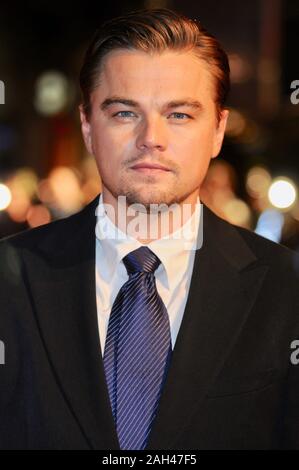 Leonardo DiCaprio. Body of Lies. UK Premiere, Vue West End, Leicester Square, Londres. UK Banque D'Images