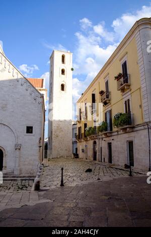 Italie, Pouilles, Bari, clocher de l'église Chiesa della Madonna della Greca Banque D'Images