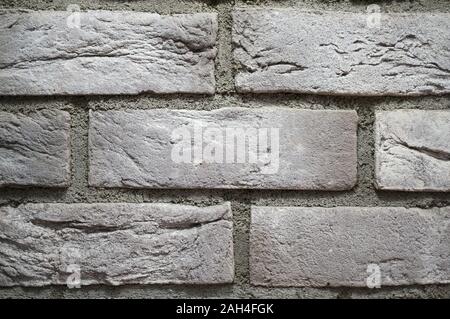 Mur de brique gris close up. Universal vintage. Banque D'Images