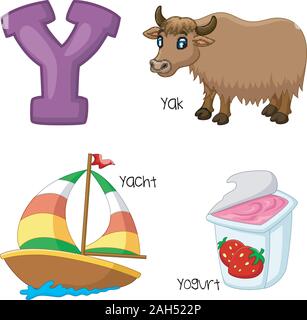 Illustration de l'alphabet Y Illustration de Vecteur