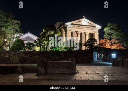 Ohara Museum of Art, Kurashiki Bikan Historical Quart de nuit, Kurashiki, préfecture d'Okayama, Japon Banque D'Images
