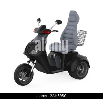 Scooter de mobilité Isolated Banque D'Images