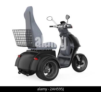 Scooter de mobilité Isolated Banque D'Images