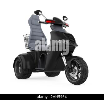 Scooter de mobilité Isolated Banque D'Images