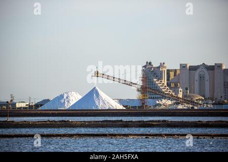 Sel de la Terre Sel usine près de Eilat, Israël Banque D'Images