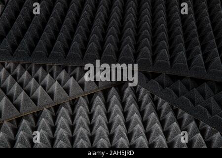 L'éponge mousse acoustique acoustique - Pyramide - ignifugeants éponge. Banque D'Images