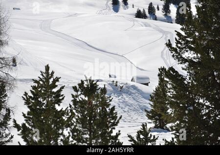 Petit coin de tranquillité dans une vallée blanche Banque D'Images