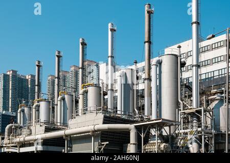 Site industriel, machines Résumé Contexte Banque D'Images