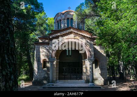 Tatoi, Grèce - 12 octobre 2019 : ancienne famille royale de Grèce - Tatoi estate Banque D'Images