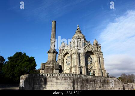 Basilique de Santa Luzia sur Monte de Santa Luzia, Viana do Castelo, la province du Minho, au nord du Portugal Banque D'Images