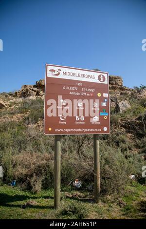 Middelbergpas, Middelberg Pass, Western Cape, Afrique Du Sud Banque D'Images