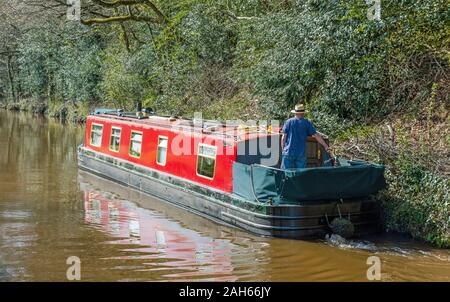 Grand classique sur le canal de Brecon et Monmouth près de Brynich Lock dans le parc national de Brecon Beacons Banque D'Images