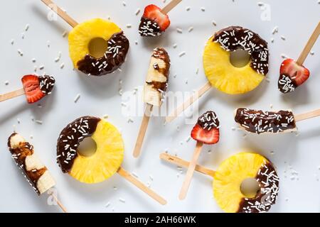 Haut de banana split pop. Banque D'Images