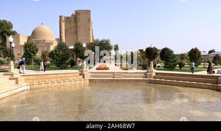 Shakhrisabz, Ouzbékistan - 29 août 2018 : Mausolée complexe Dorus-Saodat Banque D'Images