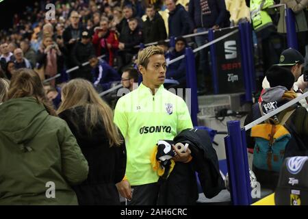 08-12-2019 : : * Vitesse v Feyenoord : Arnhem L-r : Keisuke Honda (vitesse) Banque D'Images