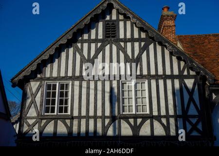 Saffron Walden town centre high street moyennes ville marchande Uttlesford district de Essex, Angleterre, Royaume-Uni, Europe Banque D'Images