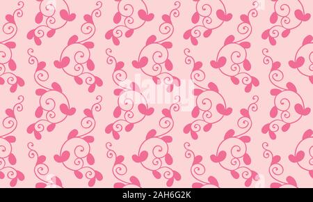 Valentine, avec fleur rose design élégant. Illustration de Vecteur