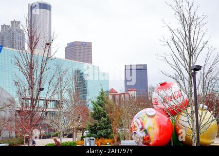 ATLANTA, GA, USA - Décembre 04 : Le Monde de Coca-Cola à Pemberton Place est un musée consacré à l'histoire de Coca-Cola, une célèbre boisson gazeuse Banque D'Images