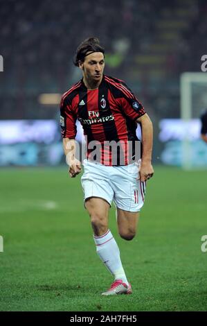 Milan Italie,15 novembre 2010, SAN SIRO, Soccer Seria UN 2010/2011,FC Inter - AC Milan : Zlatan Ibrahimovic Banque D'Images