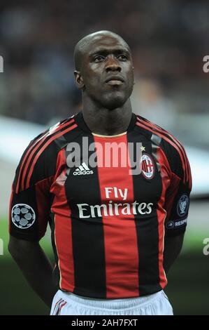 Milan, Italie, le 15 septembre 2010,'' SAN SIRO Stadium, Ligue des champions 2010/2011 , AC Milan - AJ Auxerre : Clarence Seedorf avant le match Banque D'Images