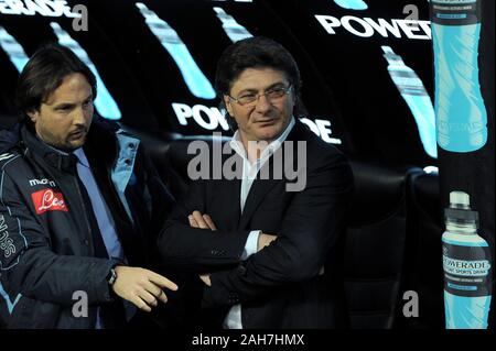 Milan Italie, 28 février 2011, 'G.Meazza San Siro Stadium, ' Campionato di Calcio 2010/2011 Série A, Milan AC - SSC Napoli Napoli : Le coach Walter Banque D'Images