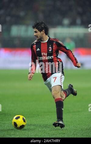 Milan Italie, 28 février 2011, 'G.Meazza San Siro Stadium, ' Campionato di Calcio 2010/2011 Série A, Milan AC - SSC Napoli : Pato en action au cours de t Banque D'Images
