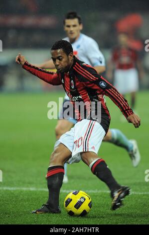 Milan Italie, 28 février 2011, 'G.Meazza San Siro Stadium, ' Campionato di Calcio 2010/2011 Série A, Milan AC - SSC Napoli : Robinho en action durin Banque D'Images