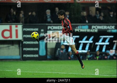 Milan Italie, 28 février 2011, 'G.Meazza San Siro Stadium, ' Campionato di Calcio 2010/2011 Série A, Milan AC - SSC Napoli : Pato en action au cours de t Banque D'Images