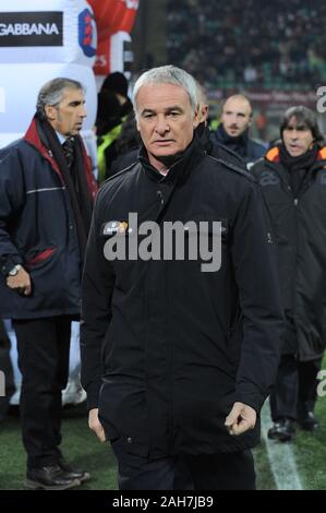 Italie Milan, 18 décembre 2010, 'G.Meazza San Siro Stadium ',Campionato di Calcio Série A 2010/2011,AC Milan - AS Roma : La Roma entraîneur Claudio Ranieri Banque D'Images