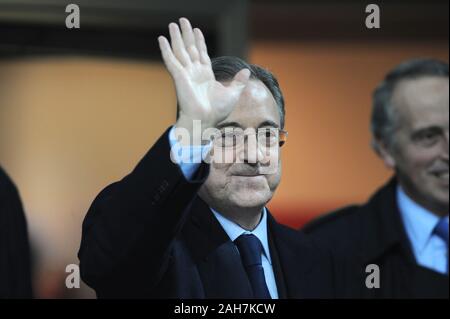 Milan, Italie, 03 novembre 2010, 'un' Siro Stadium,Ligue des Champions,2010/2011 AC Milan-Real Madrid CF : Florentino Perez, président du Real Madrid Banque D'Images