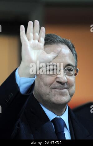 Milan, Italie, 03 novembre 2010, 'un' Siro Stadium,Ligue des Champions,2010/2011 AC Milan-Real Madrid CF : Florentino Perez, président du Real Madrid Banque D'Images