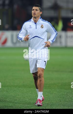 Milan, Italie , 03 novembre 2010, 'un' Siro Stadium, Ligue des champions 2010/2011, l'AC Milan - Real Madrid CF : Cristiano Ronaldo Banque D'Images