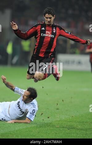 Milan, Italie , 03 novembre 2010, 'un' Siro Stadium, Ligue des champions 2010/2011, l'AC Milan - Real Madrid CF : Pato en action pendant le match Banque D'Images