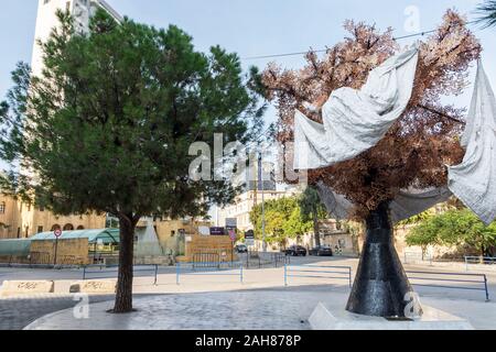 Victimes de la Grande Famine memorial par Yazan Halwani, Beyrouth, Liban Banque D'Images