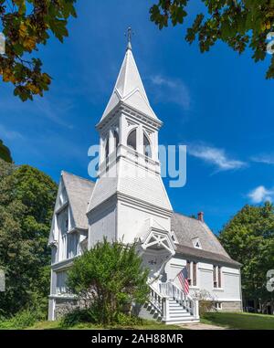 19ème siècle historique Nouvelle église à Yarmouth Port, Cape Cod, Massachusetts, USA Banque D'Images