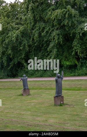 Spelende Kinderen statue à la Nieuwe Ooster Begraafplaats Amsterdam The Netherlands 2019 Banque D'Images