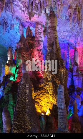 La zone panoramique de Jiuxiang à Kunking, Province du Yunnan, Chine Banque D'Images