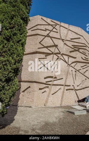 Monument de la découverte de l'Amérique par Joaquín Vaquero Turcios à Jardines del Descubrimiento park à la place Plaza de Colón, Madrid, Espagne Banque D'Images